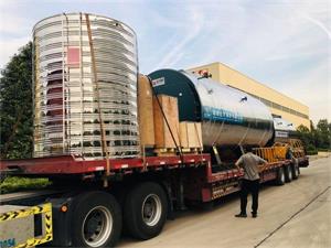4噸、8噸燃氣蒸汽鍋爐發往廣州市、蘭州市